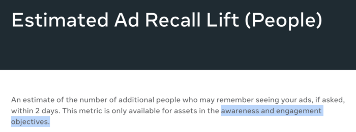 Ad Recall Lift